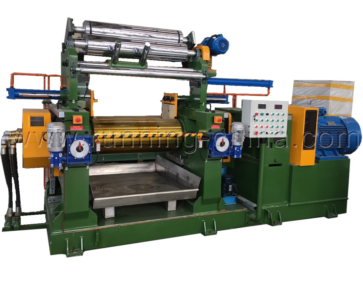 18*48 inch open mixing mill machine with stock blender